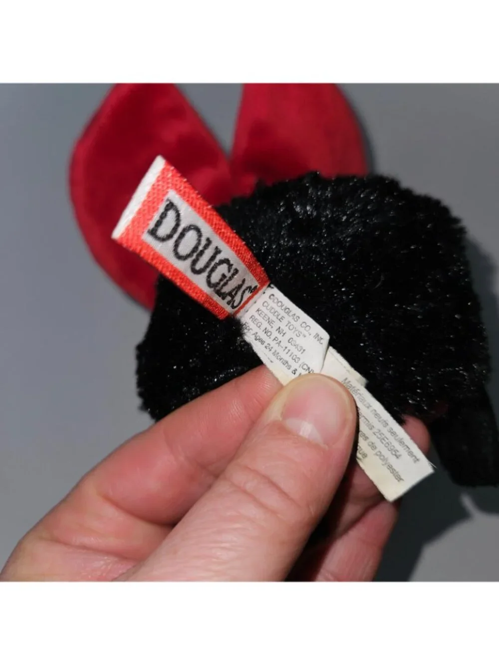 Douglas Cuddle Toys Black Red Ladybug Plush 8